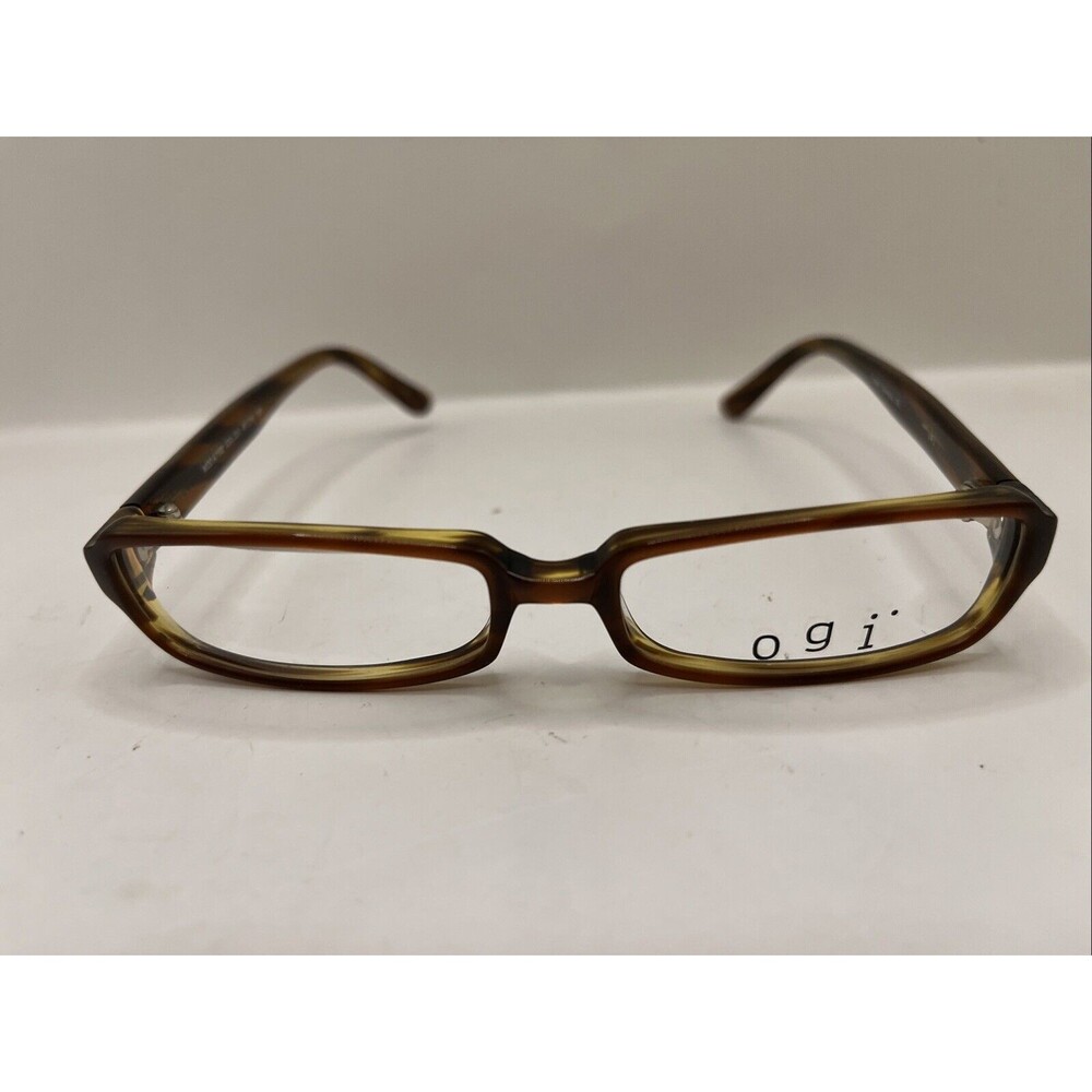 OGI Eyeglasses A7102 225 Designer Demo Lens Brown 49-16-135